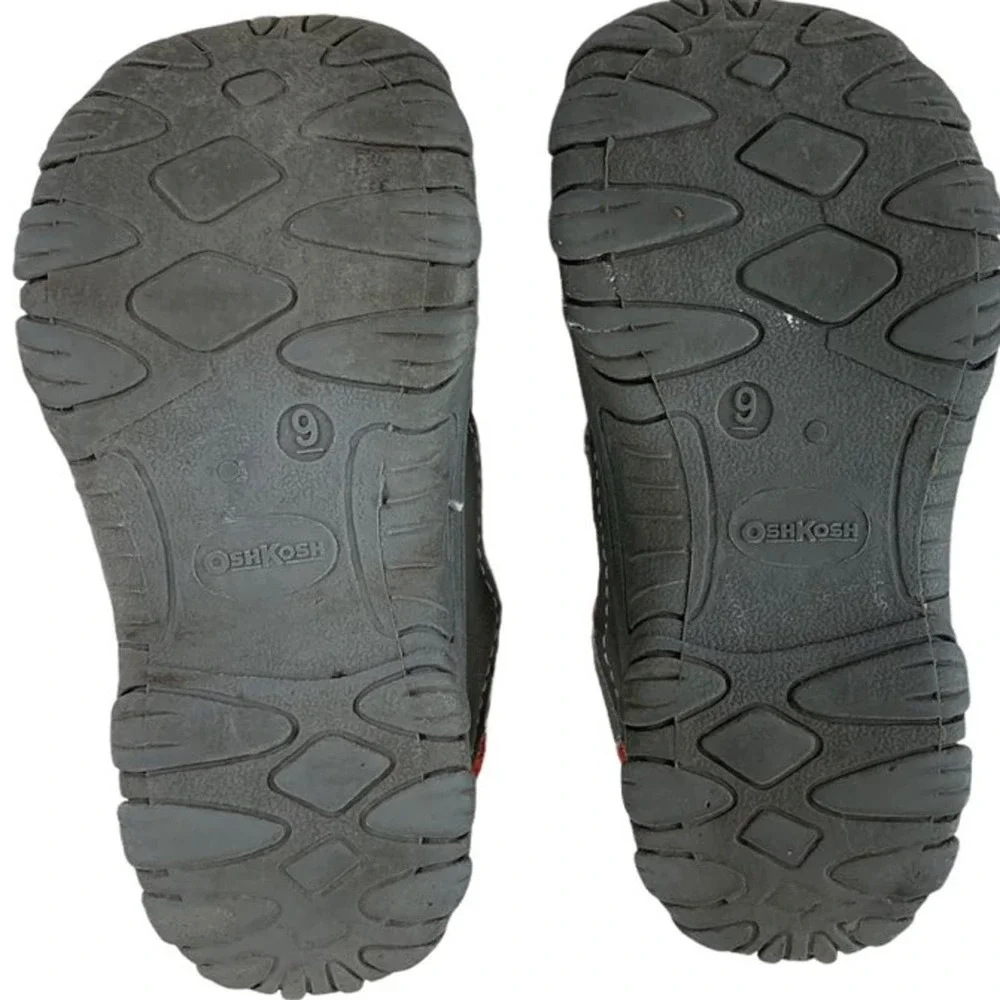 Oshkosh B'gosh Boys Toddler Size 9 Everyday Sandal Blue Gray Red Adjustable